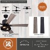 VAXCEL Elkhart 52-in. Black Industrial Indoor Ceiling Fan with LED Cage Light Kit and Remote - 4 of 4