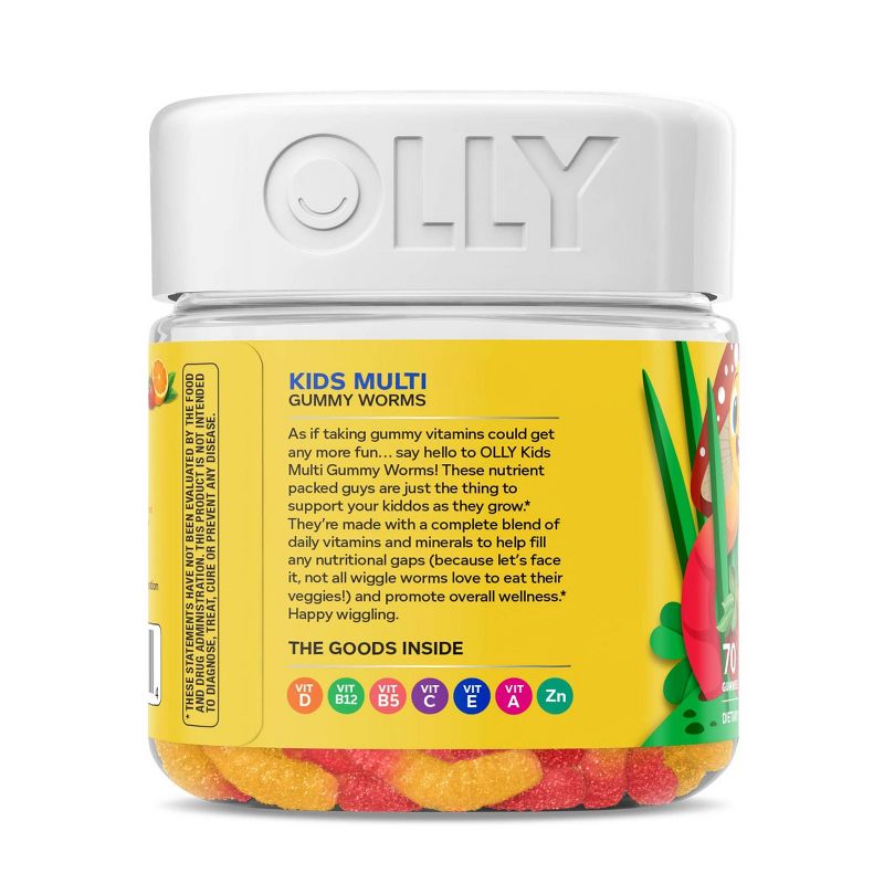 OLLY Kids Multivitamin Gummy Worms - 70ct, 6 of 11