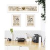 Love of Nature Kitchen 3-Piece Vignette By Trendy Decor 4U, White Frame - 2 of 3