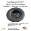 Flex Strainer Kitchen Sink Drain Strainer Replacement Basket Fits Most 3.5” Drains & Disposals - 2 of 4