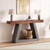 55" Entryway Console Table, 2 Tier Narrow Long Sofa Table, Wooden Behind Couch Table for Living Room Hallway Entrance - 2 of 4