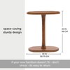 MH London Crawford 22" C Shape Solid Wood End Table - 4 of 4