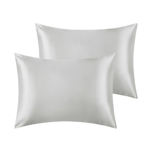 Unique Bargains Satin Hair and Skin Breathable Envelope Closure Pillowcase 2 Pcs - 1 of 4