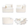 Modular Sectional Sofa Couch,149 U Shaped Cloud Couch with 2 ottomans,Minimalist 5 Seater Convertible Sofa Convertible for Living Room - 4 of 4