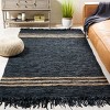 Vintage Leather W/ Fringes VTL702 Hand Woven Indoor Rugs - Safavieh - 2 of 4