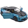 2023 Alpine A100 Radicale Blue Metallic with Carbon Hood and Top 1/18 Diecast Model Car by Solido - 2 of 4