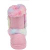 bebe Toddler Girl's Winter Boot with Rhinestone Eyelets and Faux Fur Details for Cold Weather Comfort - 4 of 4