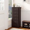 Costway 6 Drawer Chest Dresser Clothes Storage Bedroom Tall Furniture Cabinet - 2 of 4