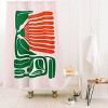 Pippin Ferns Les Fleurs Flow Shower Curtain - Deny Designs: Abstract Microfiber, Machine Washable, Ring Top Hanging - 2 of 2