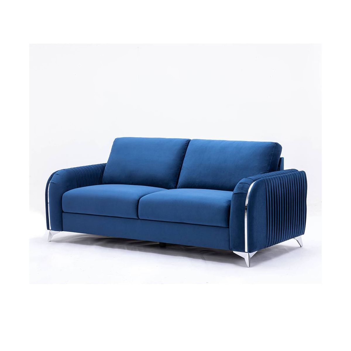 Acme Furniture 79" Wenona Sofa Blue Velvet - thumbnail 8