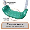 The Swing Company Yonkers Metal Swing Set with Glide Ride Trapeze Bar and 5' Slide - 3 of 4
