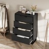 ODK 4 Dresser for Bedroom, 41.7" Tall Dresser, Freestanding Vertical Drawer Cabinet with Storage, Wooden Closet Storage Chest for Living Room - 4 of 4