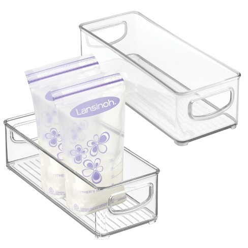 Mdesign Nursery Storage Organizer Bin For Breast Milk/formula, 2 Pack - 10  X 10 X 7.75 : Target