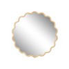 ALEXOUN Solid Wood Wavy Bathroom Mirror Wall Decor Modern Mirror Wall Decor for Bathroom, Bedroom, Living Room,Cloakroom - 4 of 4