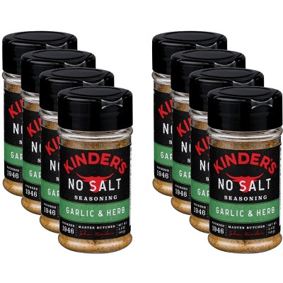 Kinders Spice No Salt Garlic Herb - Pack of 8 - 2.4 oz