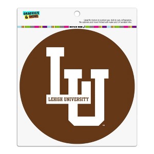 Lehigh University Primary Logo Automotive Car Refrigerator Locker Vinyl Circle Magnet - 1 of 4