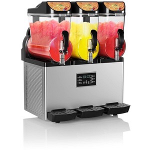 Garvee Commercial Slushy Machine, 900W Stainless Steel Slushie Maker, Fast Cooling & Low-Noise, Auto-Clean for Restaurants, Cafes, Food Trucks - 1 of 4