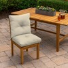 ARDEN Outdoor Plush Modern Tufted Blowfill Dining Chair Cushion, 21 x 40, Water Repellent, Fade Resistant, Tufted Cushion for Dining and Bistro Chairs - 2 of 4