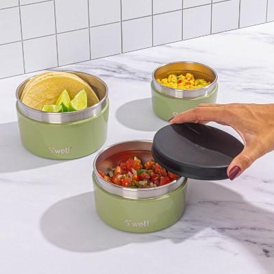 Mountain Sage Stainless Steel Food Storage Canister Set