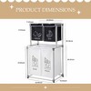QingMoon Laundry Hamper, 2- Tier Foldable Sorting Basket, Freestanding Laundry Sorter Organizer with Removable Fabric Bins for Bathroom and Dorm - 4 of 4