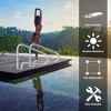 Costway Set of 2 Swimming Pool Hand Rail Stainless Steel w/ Quick Mount Base - 4 of 4