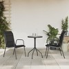 vidaXL Garden Dining Set Black and Anthracite - 2 of 4