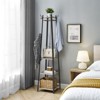 Industrial Style Coat Rack with Shelves and Hooks - Free-Standing Hall Tree for Entryway and Living Room - 3 of 4