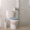 TOWN & COUNTRY EVERYDAY Ultra Plush Solid Tufted Toilet Lid Cover, Machine Washable, Blue, 18.5"x19.6" - 2 of 4