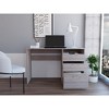 NicBex Home Office Desk 47.4" W Modern Writing Desk with 1 Open Shelf, 3 Storage Drawers and Wooden Frame for Office, Study, Living Room - 2 of 4