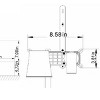 ChicFurnit Bathroom Sink Faucet Wall Mount Widespread for Stylish Bathroom Setup, Black, 12.4"*10.3"*5.1" - 3 of 4