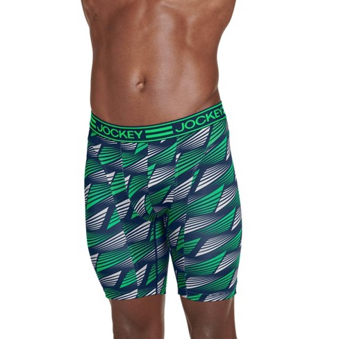 Jockey Men's Sport Cooling Mesh Performance 9 Midway Brief S Green Burst :  Target