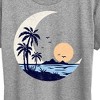 Women's - Instant Message - Moon Beach Scene Short Sleeve Graphic T-Shirt - 2 of 4