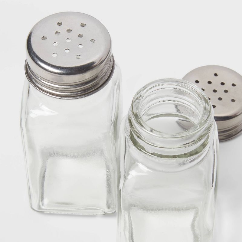 3&#34; Basic Salt and Pepper Set with Stainless Steel Top - Room Essentials&#8482;, 3 of 4