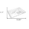 HomeRoots 16" Clear Rectangular Crystal Serving Tray - 3 of 4