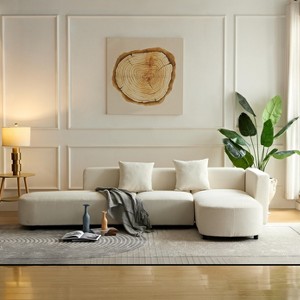 110.2" Modern Style Upholstered Curved Sofa Couch-ModernLuxe - 1 of 4