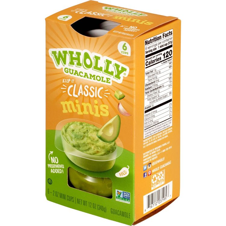 Wholly Guacamole Classic Mini Bowls - 12oz/6ct, 5 of 8