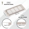 Unique Bargains Aluminum Alloy Cabinet Wardrobe Shoe Closet Rectangle Louvered Ventilation Grilles 2 Pcs - 2 of 4