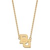 Black Bow Jewelry 14k Yellow Gold Plated Sterling Silver Baylor Bears NCAA Necklace 18 Inch - 2 of 4