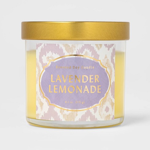 4.1oz Lidded Glass Jar Lavender Lemonade Candle - Opalhouse™ : Target