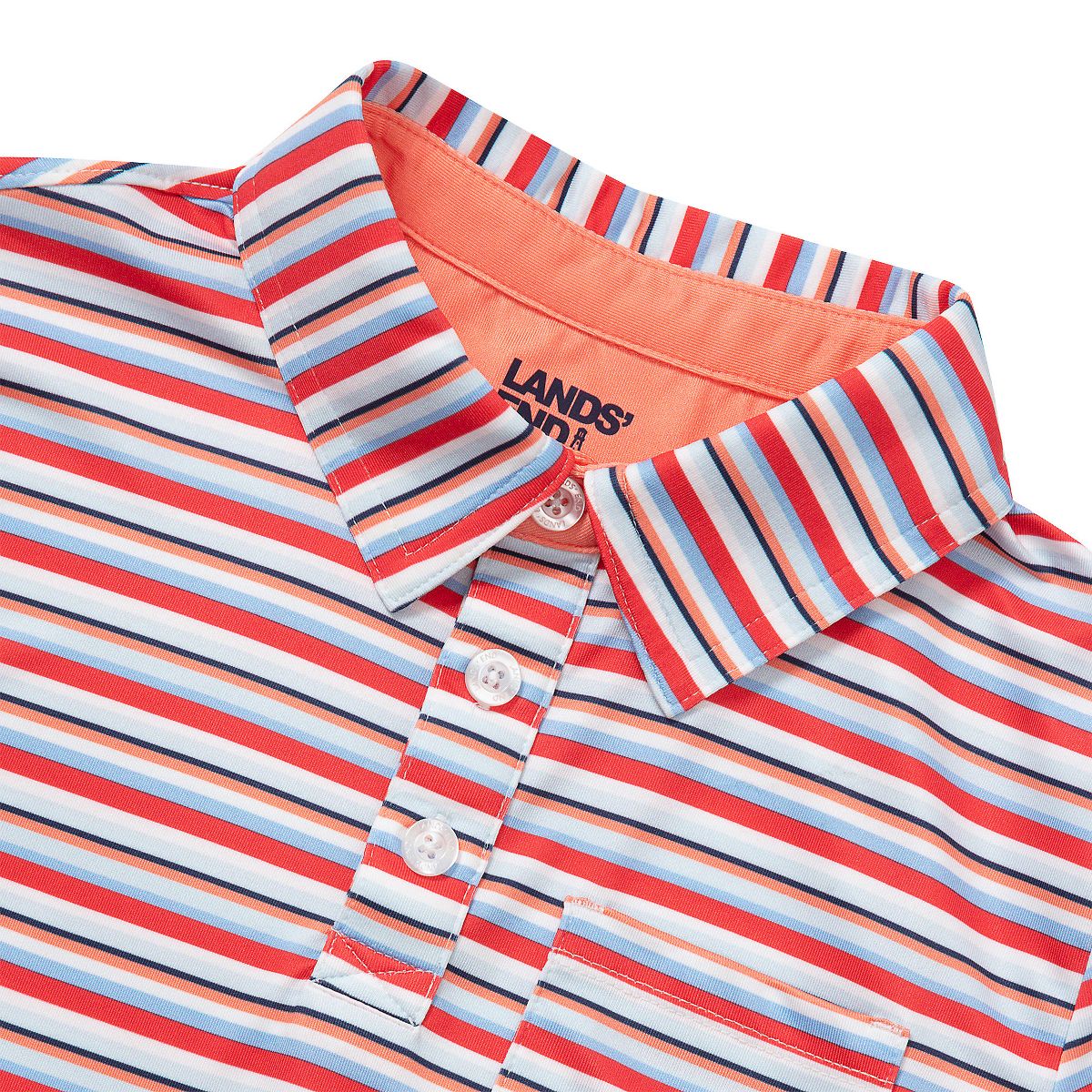 Lands' End Kids Short Sleeve Athletic Polo Shirt - thumbnail 6
