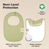 KeaBabies 8pk Organic Quin Baby Bibs for Drooling and Teething, Cotton Drool Bibs, Newborn Baby Boys, Baby Girls Bibs - 3 of 4