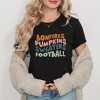 Simply Sage Market Women's Bonfires Pumpkin Sweaters Football Long Sleeve Graphic Tee - 2 of 4