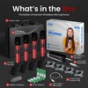 Pyle Universal UHF Wireless Microphone System - 4 Channel, Handheld Microphones, 500-938 MHz Frequency Range, Includes Receiver and Accessories (Red) - 2 of 4