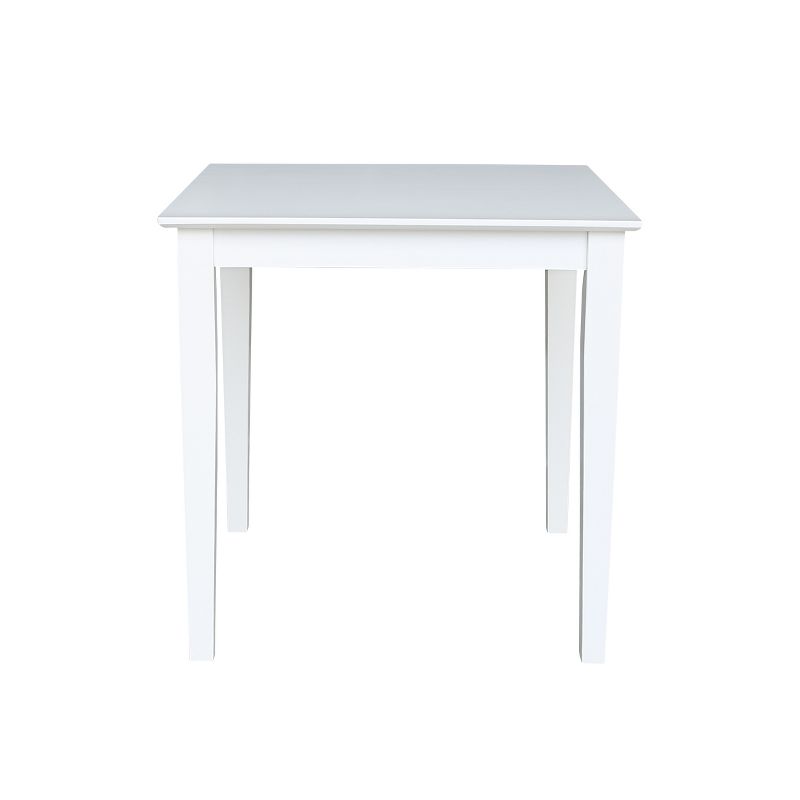 Solid Wood 30 " Square Dining Height Table White - International Concepts, 3 of 7