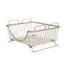 Spectrum Diversified Ashley Stacking Basket Tray Brown: Metal Utility Storage, Portable, Universal Storage, 21.5" Width - 2 of 4
