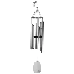 Woodstock Chimes Signature Collection, Bells of Paradise, 32'' Silver Wind Chime BPMS