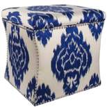Clarissa Nail Button Storage Ottoman in Patterns - Skyline Furniture