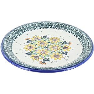 Blue Rose Polish Pottery T03 Galia Dinner Plate - 1 of 1