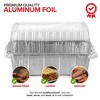 Stock Your Home 2-Lb Disposable Aluminum Loaf Pans with Lids (30 Pack) - 3 of 3