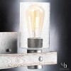 Urban Ambiance Luxury Modern Farmhouse Bath Fixture,  8-1/2"H x 15-1/2"W,  Galvanized Steel Finish, UHP2483 - 4 of 4